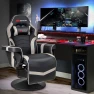 Превью Gaming Chair with Massage, Reclining Backrest, and Retractable Footrest — Smart Chairs, Goplus