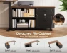 Превью L Shaped Electric Standing Desk with Drawers & File Cabinet Sets — Standing Desk, OffiGo