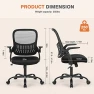 Превью Office Computer Desk Chair, Ergonomic Mid-Back Mesh Rolling Work Swivel Task Chair with Wheels, Comfortable Lumbar... — Smart Chairs, Sweetcrispy