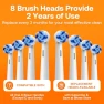 Превью Rotating Electric Toothbrush with 8 Brush Heads — Electric Toothbrush, Bitvae