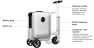 Превью Rideable Electric Luggage Scooter — Smart Luggage, Space Suitcases