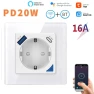 Smart Wall Socket with Dual USB Fast Charger — Smart Plug, Tuya