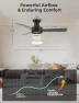 Превью RGB Ceiling Fan with Light — Smart Fan, Homlit