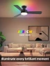 Превью RGB Ceiling Fan with Light — Smart Fan, Homlit