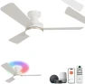 Превью RGB Ceiling Fan with Light — Smart Fan, Homlit