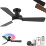 Превью RGB Ceiling Fan with Light — Smart Fan, Homlit