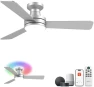 Превью RGB Ceiling Fan with Light — Smart Fan, Homlit