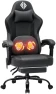 Превью 3D Kneading Massage Gaming Chair with Heated Lumbar Support and Footrest — Smart Chairs, HOFFREE