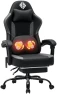 Превью 3D Kneading Massage Gaming Chair with Heated Lumbar Support and Footrest — Smart Chairs, HOFFREE