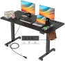 Превью Adjustable Height Computer Desk with Wheels and Charging Station — Standing Desk, Legooin