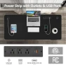 Превью Adjustable Height Computer Desk with Wheels and Charging Station — Standing Desk, Legooin