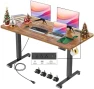 Превью Adjustable Height Computer Desk with Wheels and Charging Station — Standing Desk, Legooin