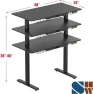 Превью Electric Height Adjustable Standing Desk with Drawer, Memory Preset and Cable Management Tray — Standing Desk, SHW