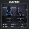 Превью Ergonomic Gaming Chair with Massage Lumbar Support, Footrest, and Adjustable Headrest — Smart Chairs, Dowinx