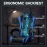 Превью Ergonomic Gaming Chair with Massage Lumbar Support, Footrest, and Adjustable Headrest — Smart Chairs, Dowinx