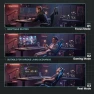 Превью Ergonomic Gaming Chair with Massage Lumbar Support, Footrest, and Adjustable Headrest — Smart Chairs, Dowinx