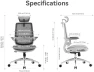 Превью Ergonomic Office Chair with 3D Flip-up Armrests and Dual Back Design — Smart Chairs, SIHOO