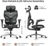 Превью Ergonomic Office Chair with Adaptive Lumbar Support — Smart Chairs, CabeVibe