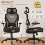 Превью Ergonomic Office Chair with Adjustable Lumbar Support and 5D Arms — Smart Chairs, GABRYLLY