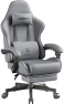 Превью Fabric Gaming Chair with Pocket Spring Cushion, Massage, and Footrest — Smart Chairs, Dowinx
