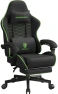 Превью Fabric Gaming Chair with Pocket Spring Cushion, Massage, and Footrest — Smart Chairs, Dowinx