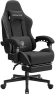 Превью Fabric Gaming Chair with Pocket Spring Cushion, Massage, and Footrest — Smart Chairs, Dowinx