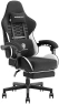 Превью Fabric Gaming Chair with Pocket Spring Cushion, Massage, and Footrest — Smart Chairs, Dowinx