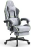 Превью Gaming Chair Fabric with Pocket Spring Cushion, Massage Game Chair Cloth with Headrest, Ergonomic Computer Chair with... — Smart Chairs, Dowinx