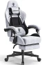 Превью Gaming Chair Fabric with Pocket Spring Cushion, Massage Game Chair Cloth with Headrest, Ergonomic Computer Chair with... — Smart Chairs, Dowinx