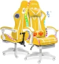 Превью Gaming Chair with Bluetooth Speakers, RGB LED Lights, Massage Lumbar Support, and Retractable Footrest — Smart Chairs, VANSPACE