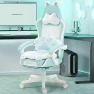 Превью Gaming Chair with Cat Ears and Massage Lumbar Support — Smart Chairs, Dowinx