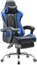 Превью Gaming Chair with Footrest and Massage Lumbar Support — Smart Chairs, Homall