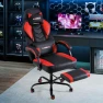 Превью Massage Gaming Chair with Lumbar Support and Footrest — Smart Chairs, ECOTOUGE