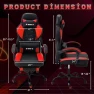 Превью Massage Gaming Chair with Lumbar Support and Footrest — Smart Chairs, ECOTOUGE