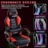 Превью Massage Gaming Chair with Lumbar Support and Footrest — Smart Chairs, ECOTOUGE