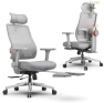 Превью Office Chair with Footrest, Auto-Following Lumbar Support, High Back Desk Chair with 4D Armrest, 136° Tilt Lock,... — Smart Chairs, NEWTRAL