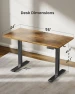 Превью Electric Standing Desk, Adjustable Height Stand up Home Office Desk Large 55x24 Inch Sit Stand Computer Desk — Standing Desk, Marsail