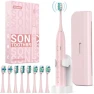 Превью Sonic Electric Toothbrush for Adults with 8 Brush Heads and Travel Case — Electric Toothbrush, Rtauys