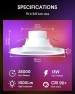 Превью Smart Recessed Lighting 6 Inch with Night Light — Smart Light Bulb, GraceGlide