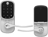 Превью Satin Nickel Assure Lock Entry Door Handle with Wi-Fi Connected Keypad — Smart Lock, Yale