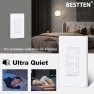 Превью Super Slim Digital LED Dimmer Switch with Air Gap Power Cut Off — Smart Switch, BESTTEN