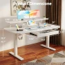 Превью Electric Standing Desk with Drawers and Monitor Stand — Standing Desk, COMHOMA