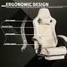 Превью Ergonomic Gaming Chair with Footrest, Massage Lumbar Cushion, and Adjustable Recliner — Smart Chairs, SUKIDA