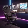 Превью Gaming Chair with Footrest and Massage Lumbar Support — Smart Chairs, NIONIK