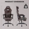Превью Gaming Chair with Footrest and Massage Lumbar Support — Smart Chairs, NIONIK