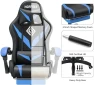 Превью Gaming Chair with Massage, Bluetooth Speakers, and LED Lights — Smart Chairs, HOFFREE