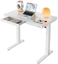 Превью Glass Standing Desk with Drawers — Standing Desk, HUANUO
