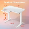 Превью Glass Standing Desk with Drawers — Standing Desk, HUANUO