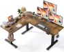 Превью L-Shaped Adjustable Height Desk with Charging Station — Standing Desk, SIAGO
