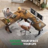 Превью L-Shaped Adjustable Height Desk with Charging Station — Standing Desk, SIAGO
